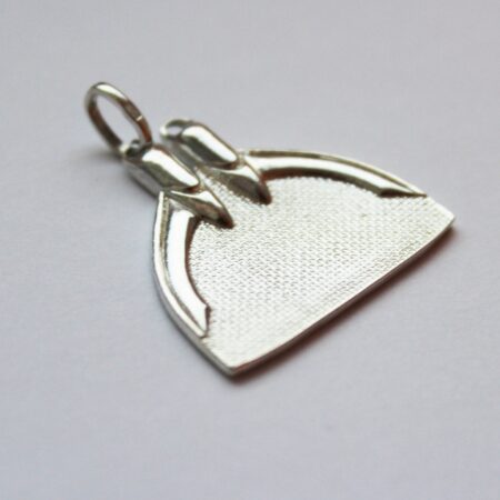 Silver monofin pendant